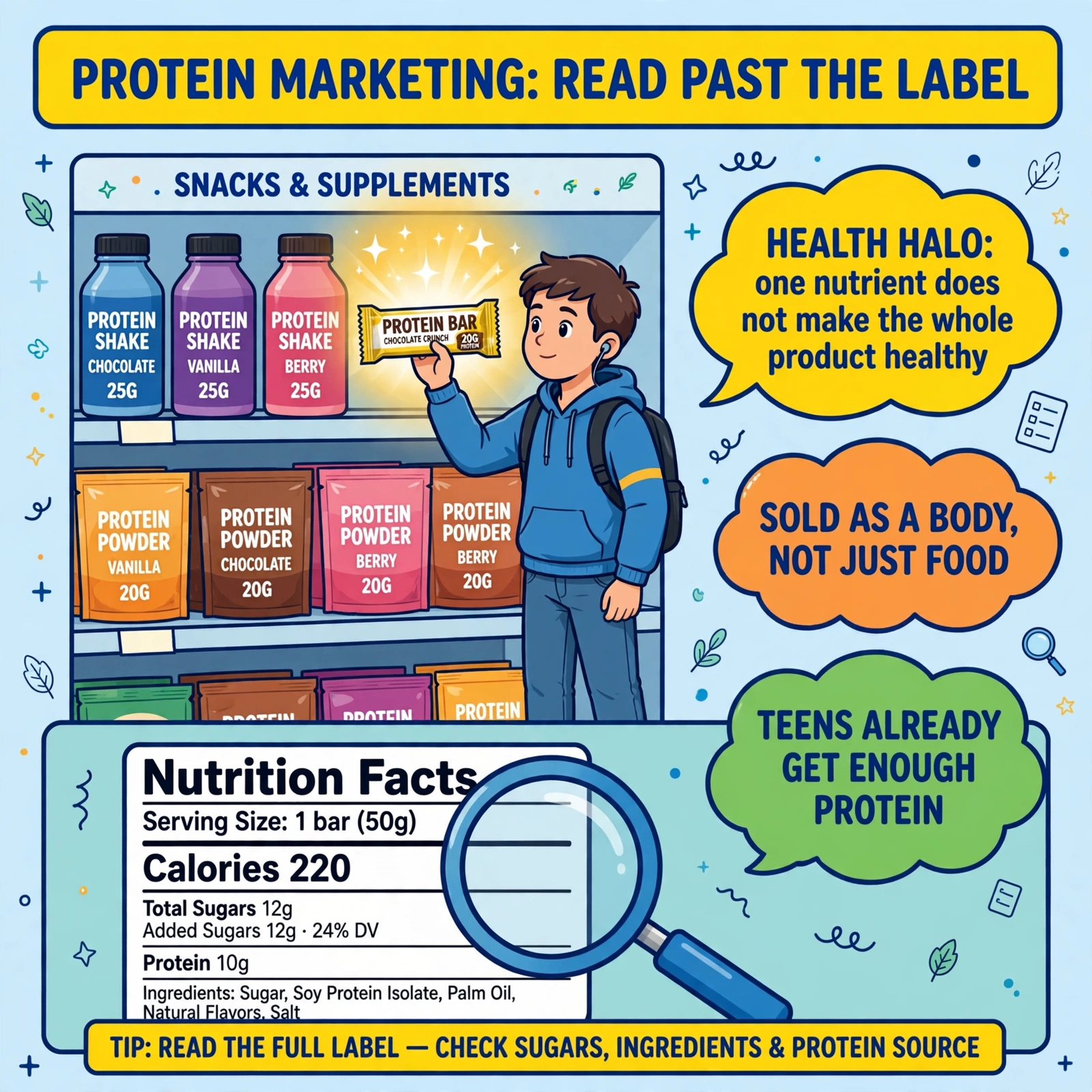 Protein Marketing and Adolescent Nutrition: A Critical Review